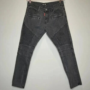 Square Faded Black Denim
